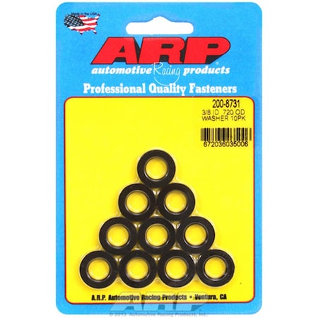 Arp Hex Nut Kit - Black, 0.375 x 16 in. A14-2008734